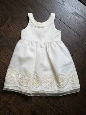 NWT Janie and Jack Savanna Soiree Embroidered Organza Dress Size 5